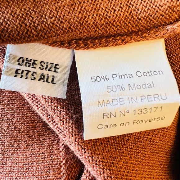 Planet Pima Cotton Cut Away Sweater Size Relaxed  Fit M Boxy Cropped Preowned - Picture 5 of 12